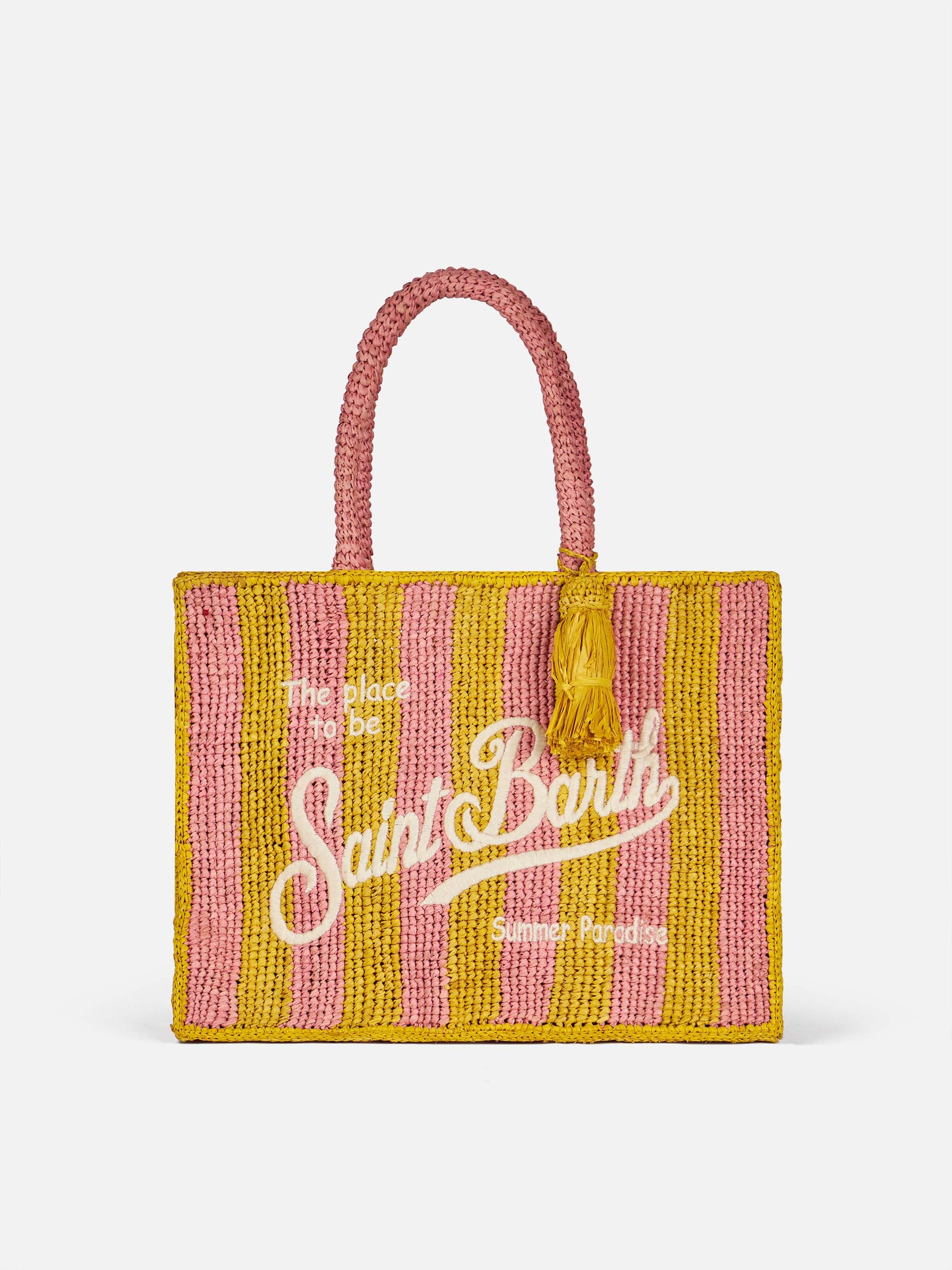Striped Colette Raffia handbag - MC2 Saint Barth