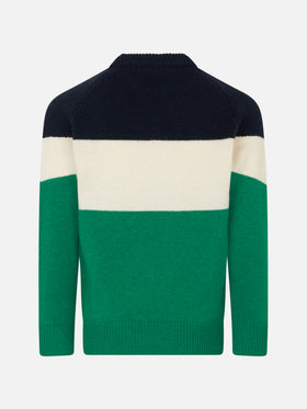 Boy crewneck sweater with Saint Barth print - MC2 Saint Barth