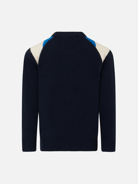 Boy crewneck sweater with Saint Barth print - MC2 Saint Barth