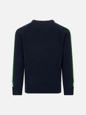 Boy crewneck sweater with Bart Simpson print |THE SIMPSON SPECIAL EDITION - MC2 Saint Barth