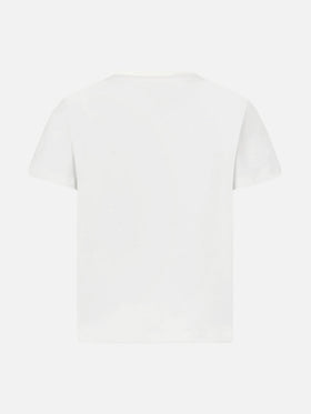 T-shirt fille en coton épais avec imprimé Barbie St. Barth | BARBIE SPECIAL EDITION 
