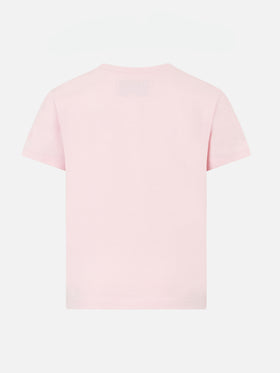 Girl heavy cotton t-shirt with Barbie St. Barth print | BARBIE SPECIAL EDITION - MC2 Saint Barth