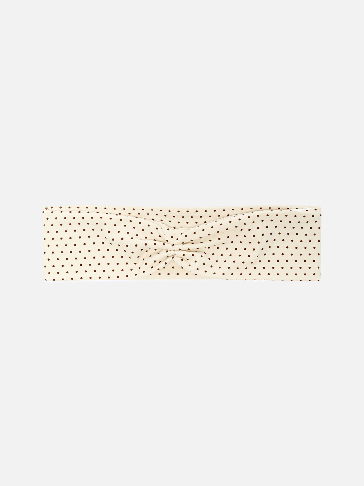 Studio headband with micro polka dot print