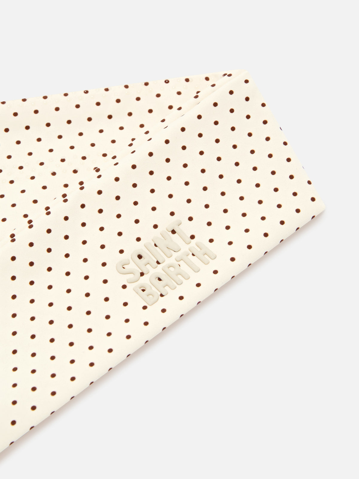 Studio headband with micro polka dot print