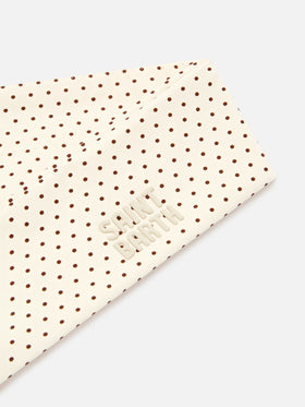 Studio headband with micro polka dot print