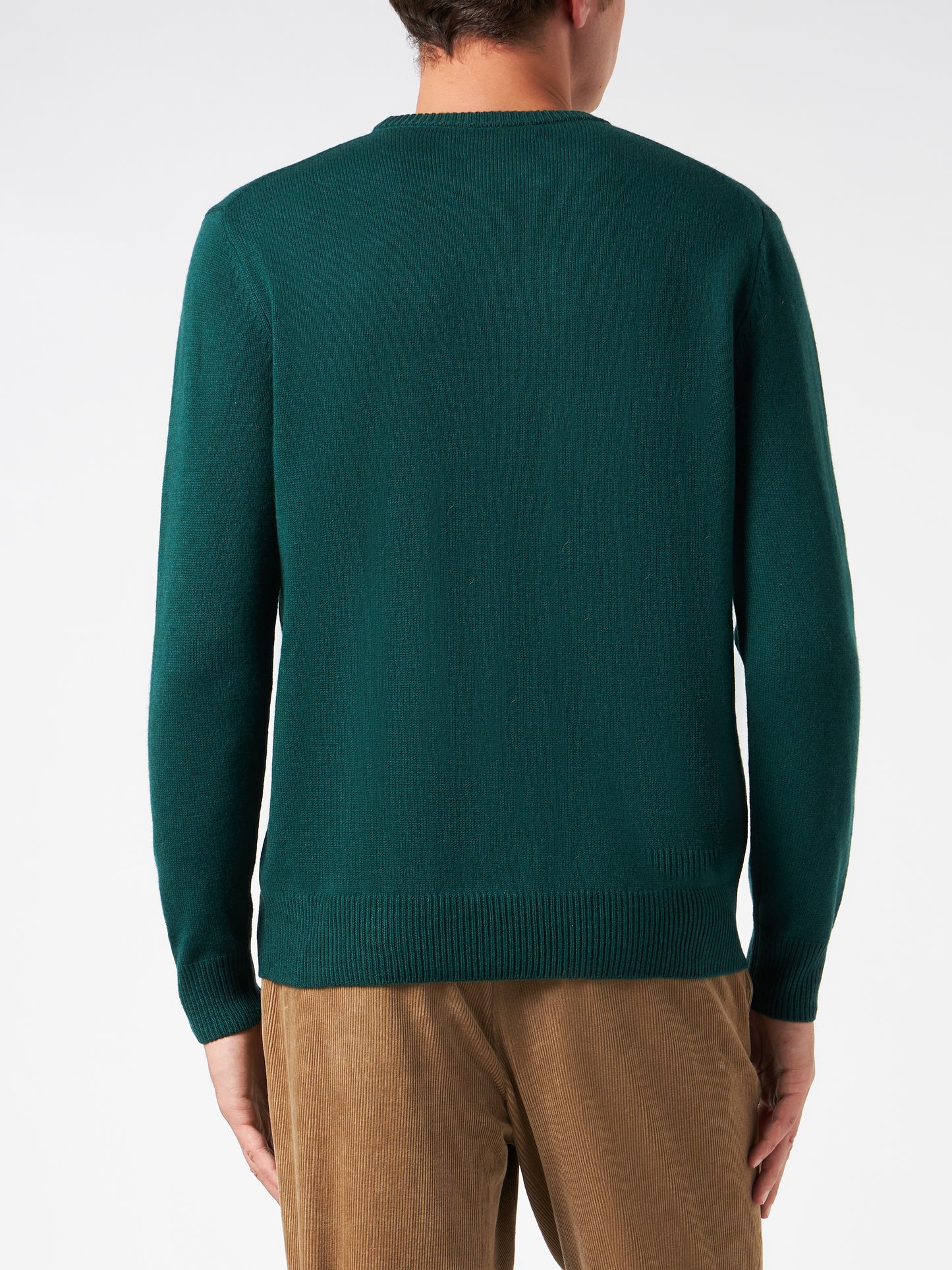 Man crewneck sweater with Courmayeur Après Ski embroidery - MC2 Saint Barth