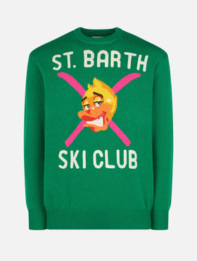 Man crewneck sweater with Crypto Ducky jacquard | CRYPTO PUPPETS SPECIAL EDITION - MC2 Saint Barth