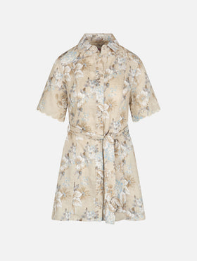 Woman flower linen dress Hermione - MC2 Saint Barth