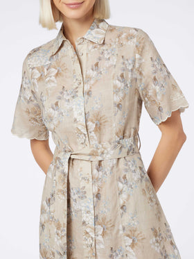 Woman flower linen dress Hermione - MC2 Saint Barth