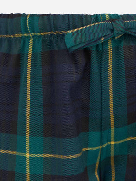Kid pajama pants with tartan print - MC2 Saint Barth