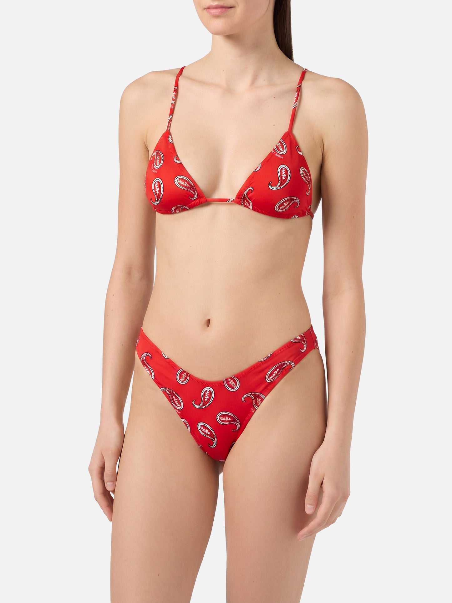 Bikini brassière en tissu froissé rose Naima Naomi 