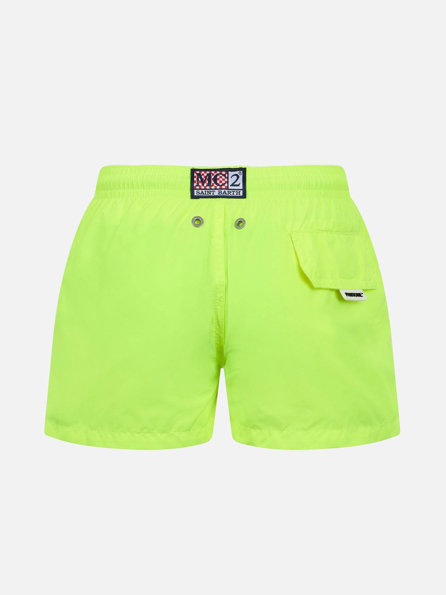 Badeshorts für Jungen aus leichtem Stoff in Neongelb von Jean Lighting Pantone | PANTONE-SONDERAUSGABE