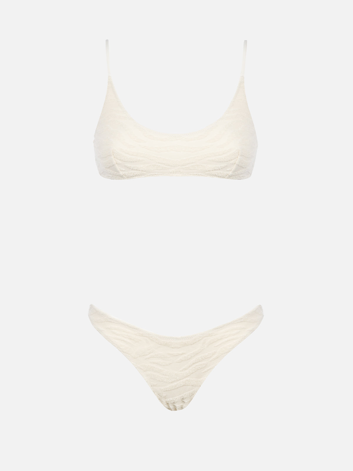 Bikini Judy Naomi bralette effetto spugna stampa zebra