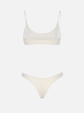 Bikini Judy Naomi bralette effetto spugna stampa zebra