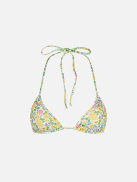 Woman Betsy triangle top swimsuit Leah | MADE WITH LIBERTY FABRIC