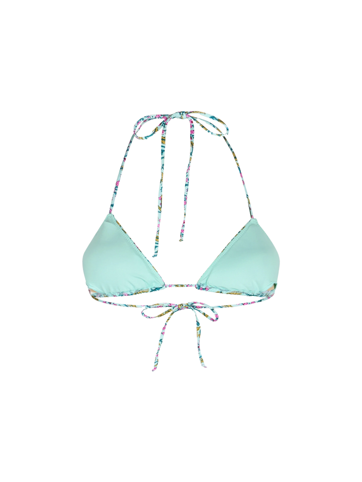 Woman radical flower triangle top swimsuit Leah - MC2 Saint Barth