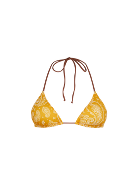 Woman triangle top swimsuit with paisley print - MC2 Saint Barth