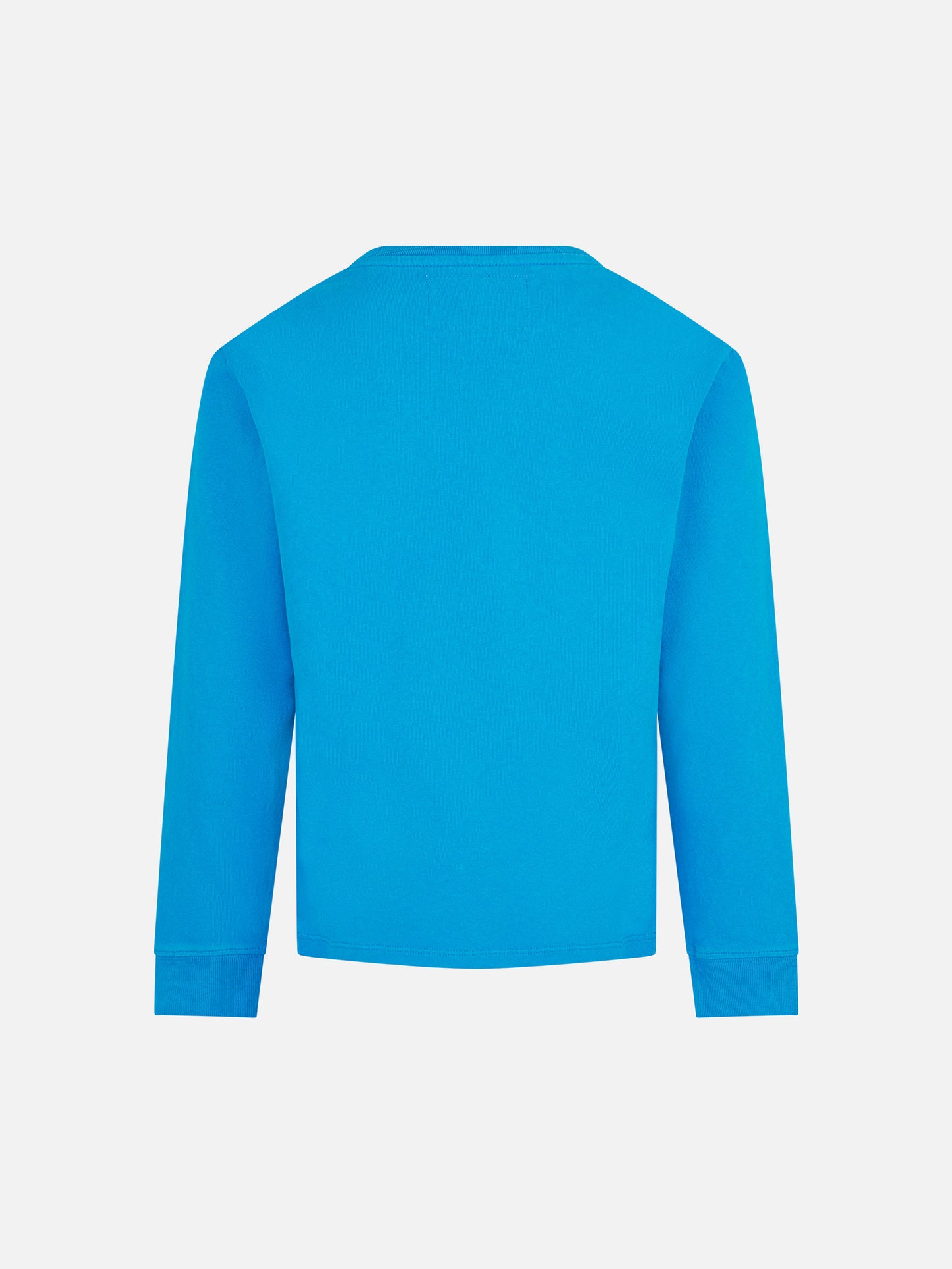 Boy heavy cotton bluette t-shirt - MC2 Saint Barth