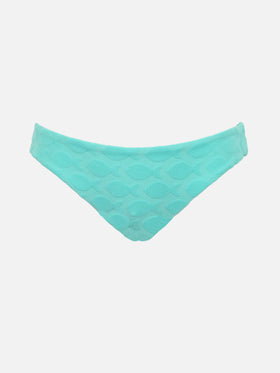 Girl water green swim briefs Madame with bow - MC2 Saint Barth
