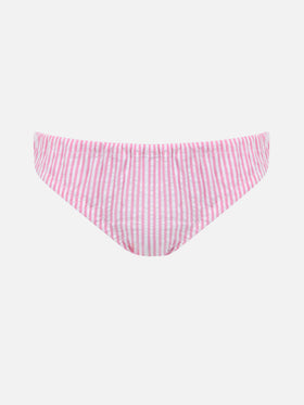 Girl cotton swim briefs Madame with bow and Betsy print | MADE WITH LIBERTY FABRIC - MC2 Saint Barth