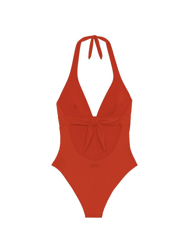 Woman orange one-piece Marylin swimsuit - MC2 Saint Barth