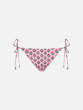 Woman radical flower classic swim briefs Marielle - MC2 Saint Barth