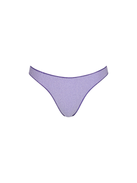 Woman lilac lurex cheeky swim briefs Naomi - MC2 Saint Barth
