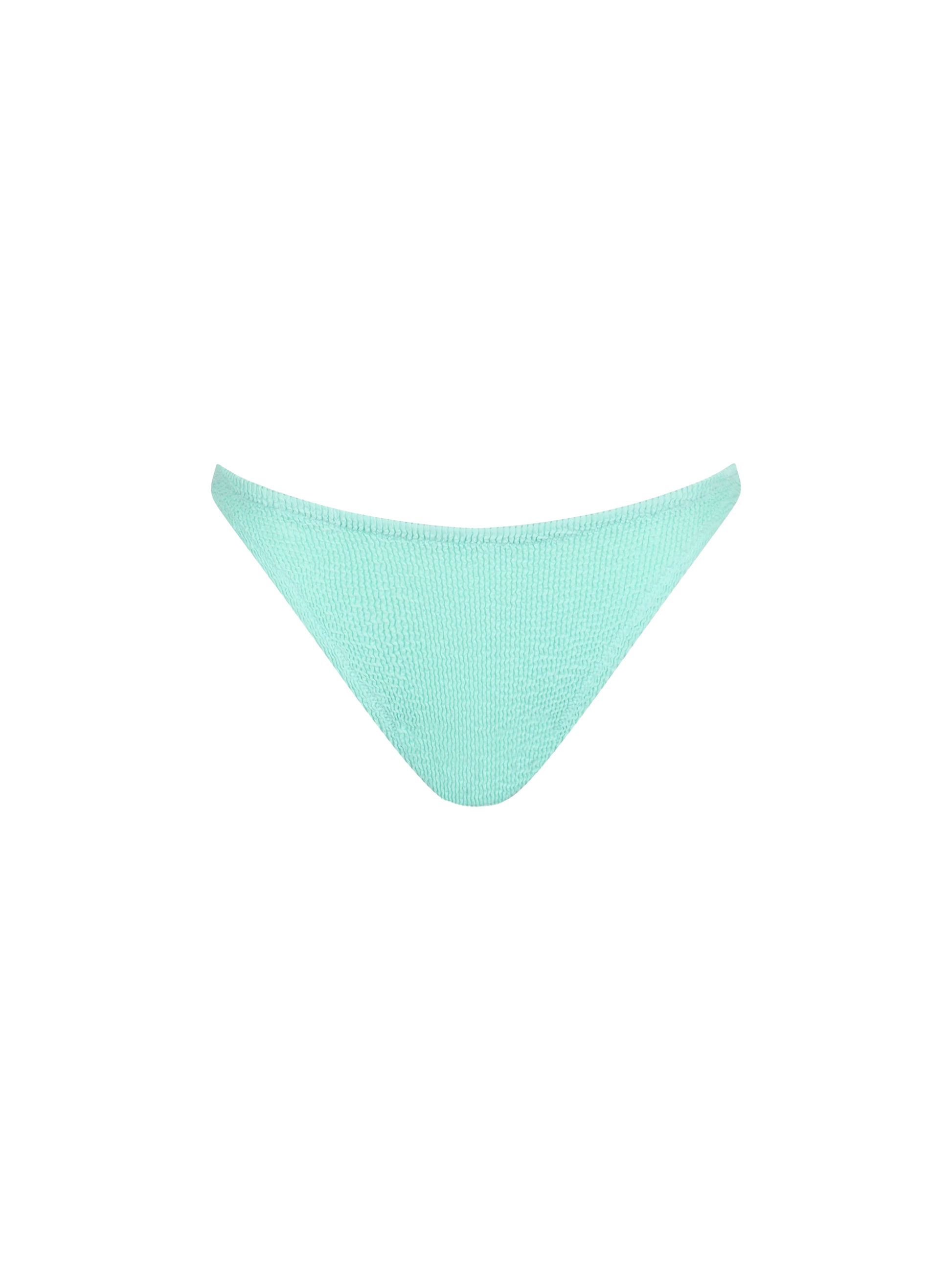Woman sage green crinkle cheeky swim briefs Naomi - MC2 Saint Barth