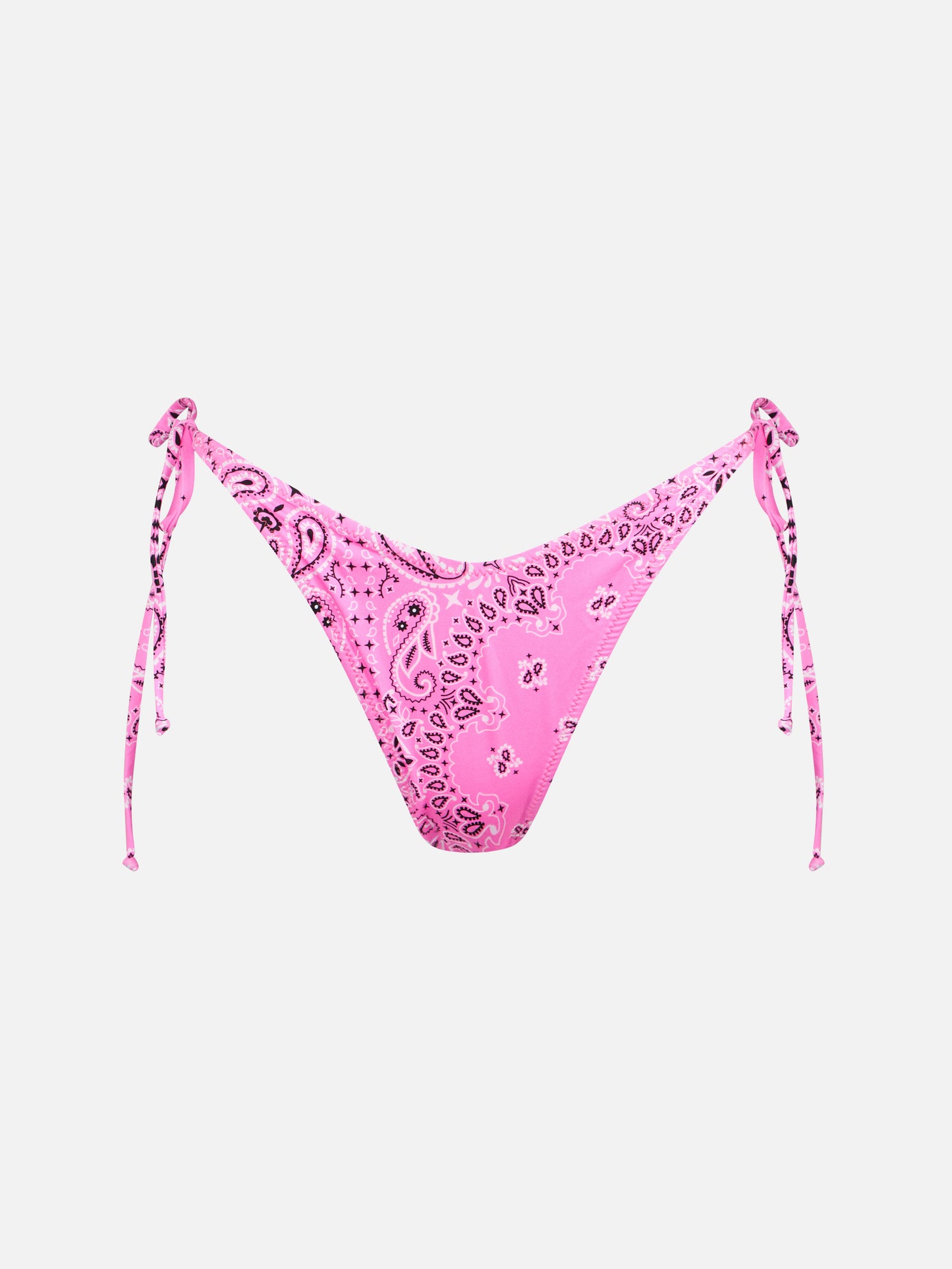 Woman cheeky swim briefs with bandanna print - MC2 Saint Barth