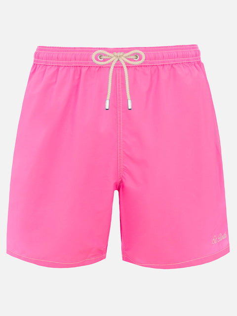 Pink classic light swim shorts Patmos - MC2 Saint Barth