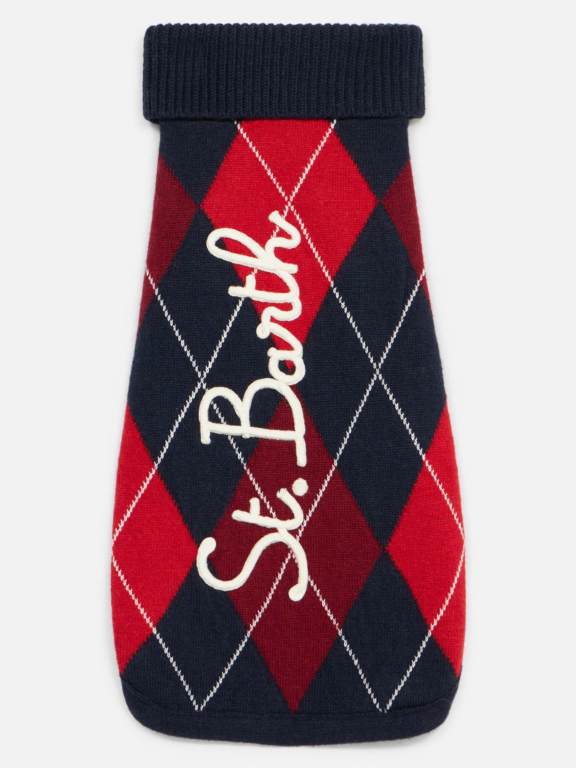 Dog sweater with argyle print - MC2 Saint Barth