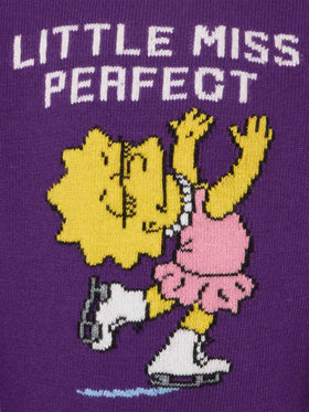 Girl crewneck sweater with Lisa Simpson print | THE SIMPSON SPECIAL EDITION - MC2 Saint Barth