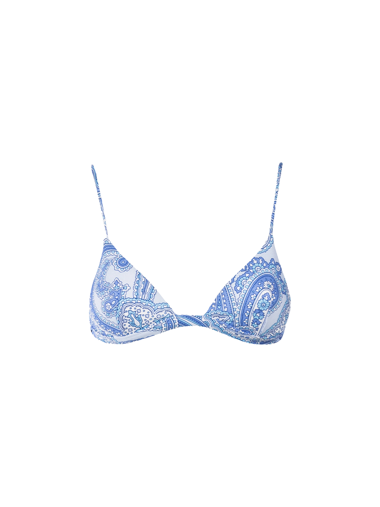 Rylie paisley print triangle bikini top