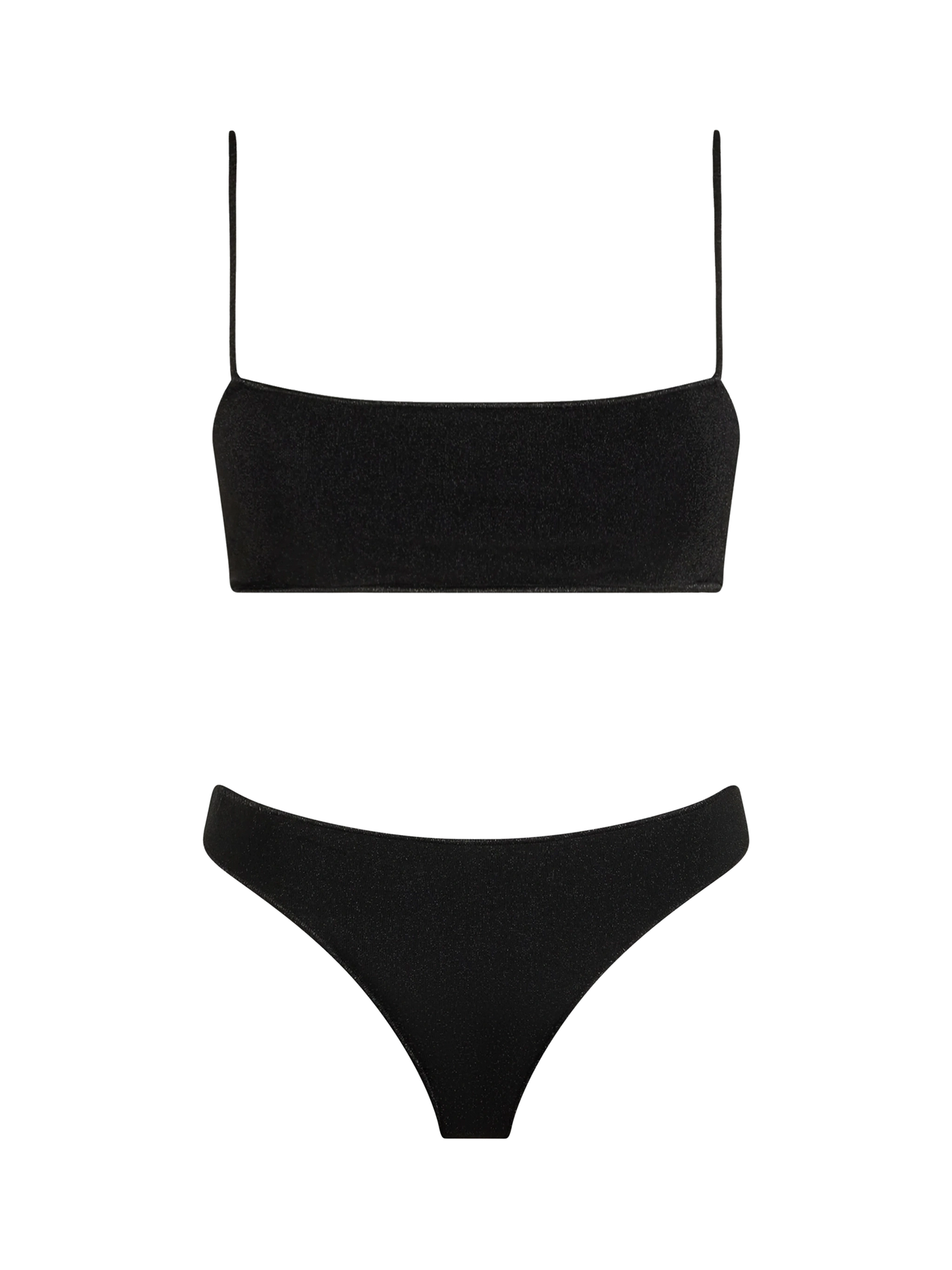Woman black lurex bralette bikini Sadie Naomi - MC2 Saint Barth