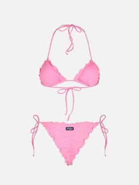 Miami animalier embossed cheeky swim briefs - Sagittarius animalier embossed classic triangle top - MC2 Saint Barth