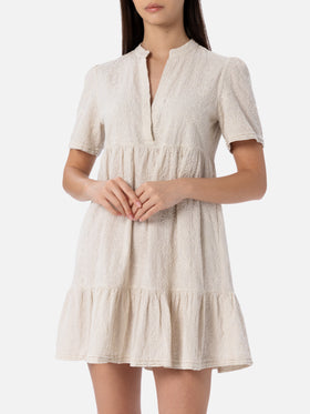 Woman Sangallo lace cotton short dress Siara - MC2 Saint Barth