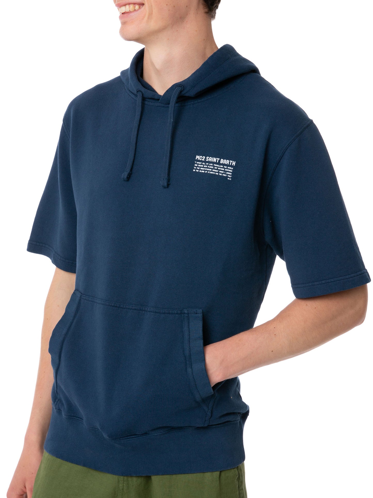Man short sleeve hoodie - MC2 Saint Barth