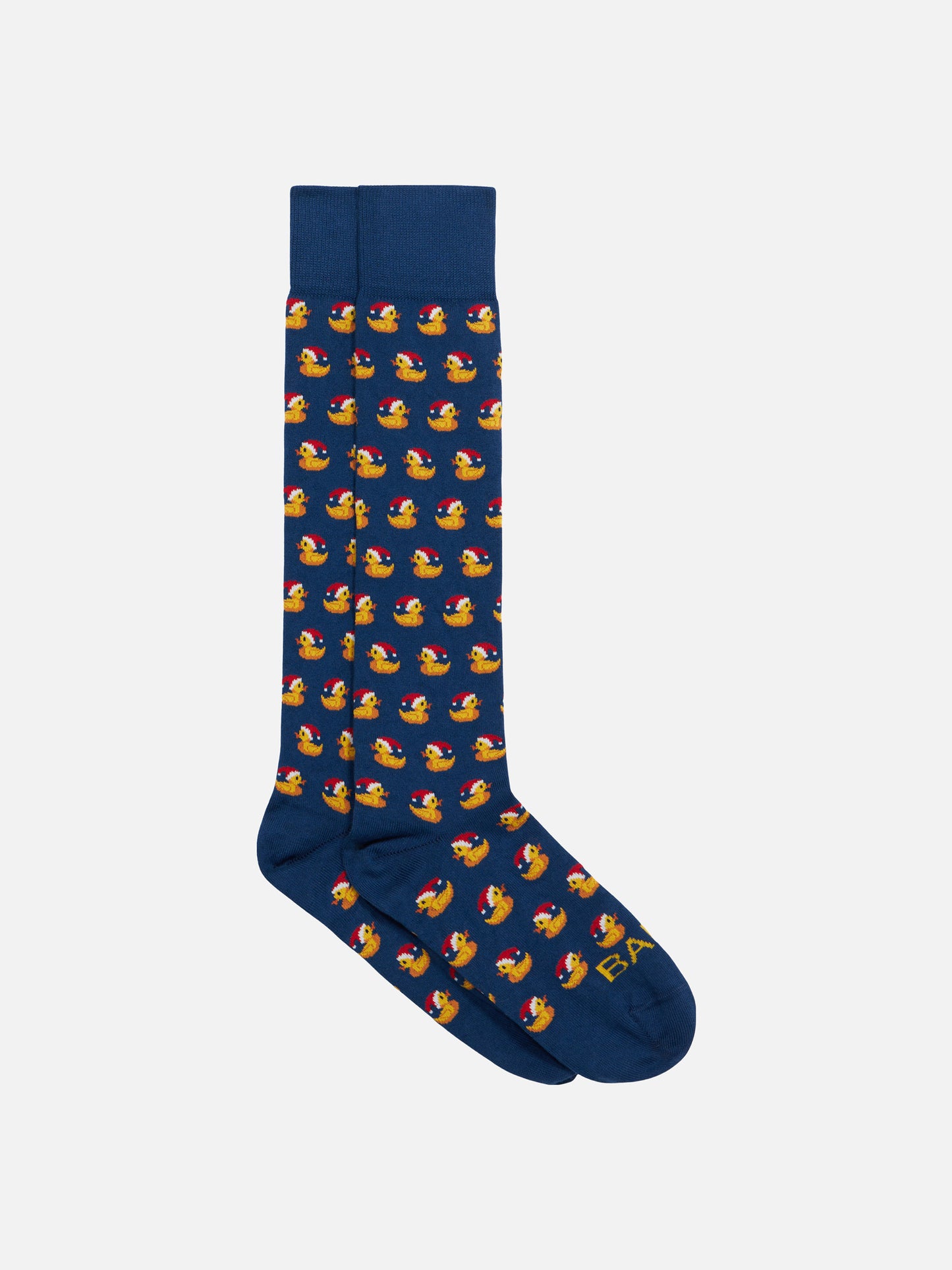 Calze lunghe Ducky Santa Claus blu