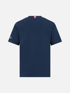 Boy cotton t-shirt with King of St. Barth terry patch - MC2 Saint Barth