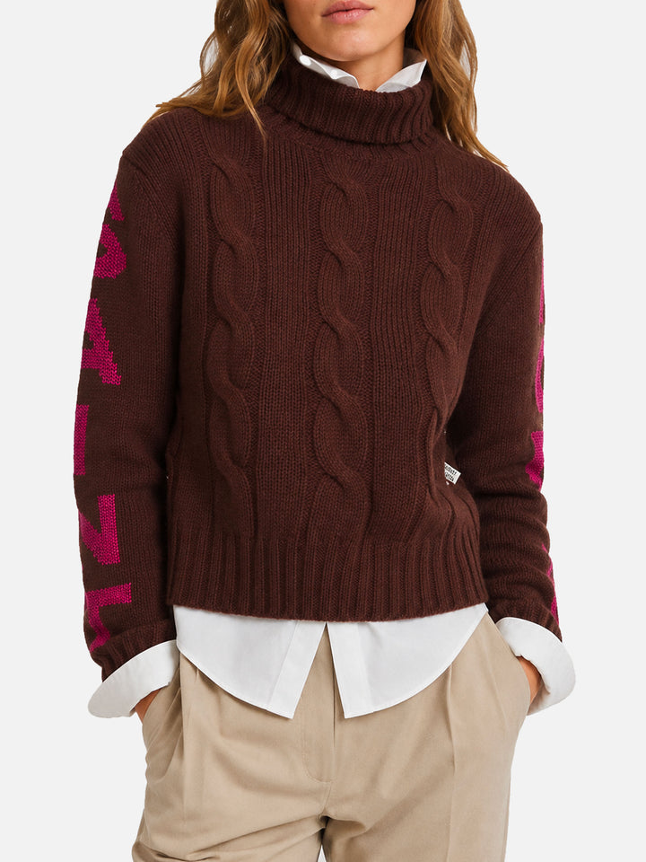 Rollkragenpullover Adler mit Saint Moritz-Jacquard 