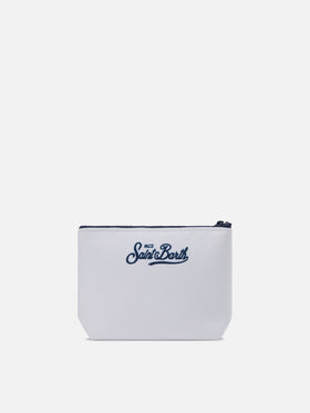 Aline Pouch aus Material in Wolloptik mit St. Moritz-Print | ST. MORITZ TOP OF THE WORLD SPECIAL EDITION 