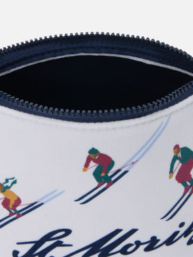 Aline Pouch aus Material in Wolloptik mit St. Moritz-Print | ST. MORITZ TOP OF THE WORLD SPECIAL EDITION 