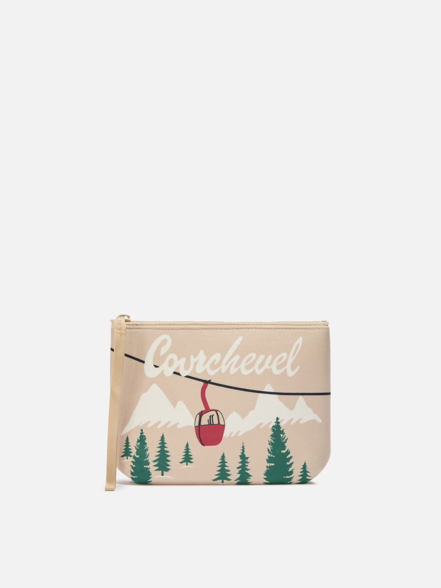 Aline-Pouch aus Stoff in Wolloptik mit Courchevel-Muster