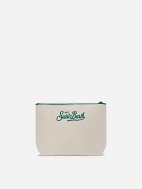 Aline-Pouch aus Wollimitat mit Courmayeur-Print | COURMAYEUR SPECIAL EDITION