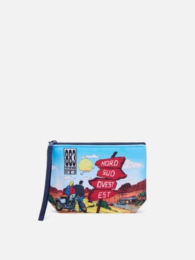 Pochette Aline azzurra con stampa copertina album | Special edition