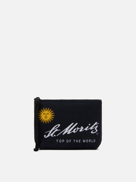 Aline-Pouch aus Wollimitat mit St. Moritz-Print | ST. MORITZ TOP OF THE WORLD SPECIAL EDITION