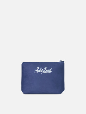 Marineblaues blue Aline pochette mit Campiglio-Print 