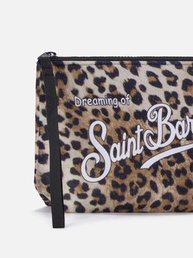 Aline pochette mit Leopardenmuster 