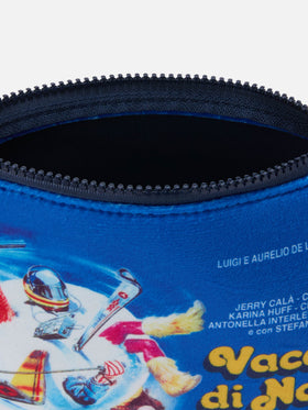 Wollpochette Aline mit Vacanze di Natale-Filmdruck | VACANZE DI NATALE SONDERAUSGABE
