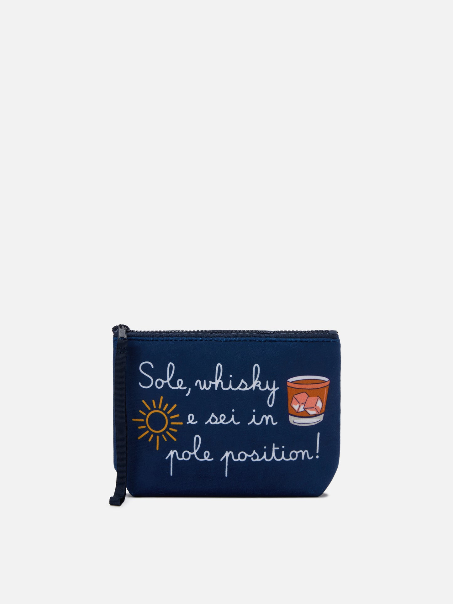 Pochette Wooly Aline avec imprimé Sole, whisky... | VACANZE DI NATALE SPECIAL EDITION 